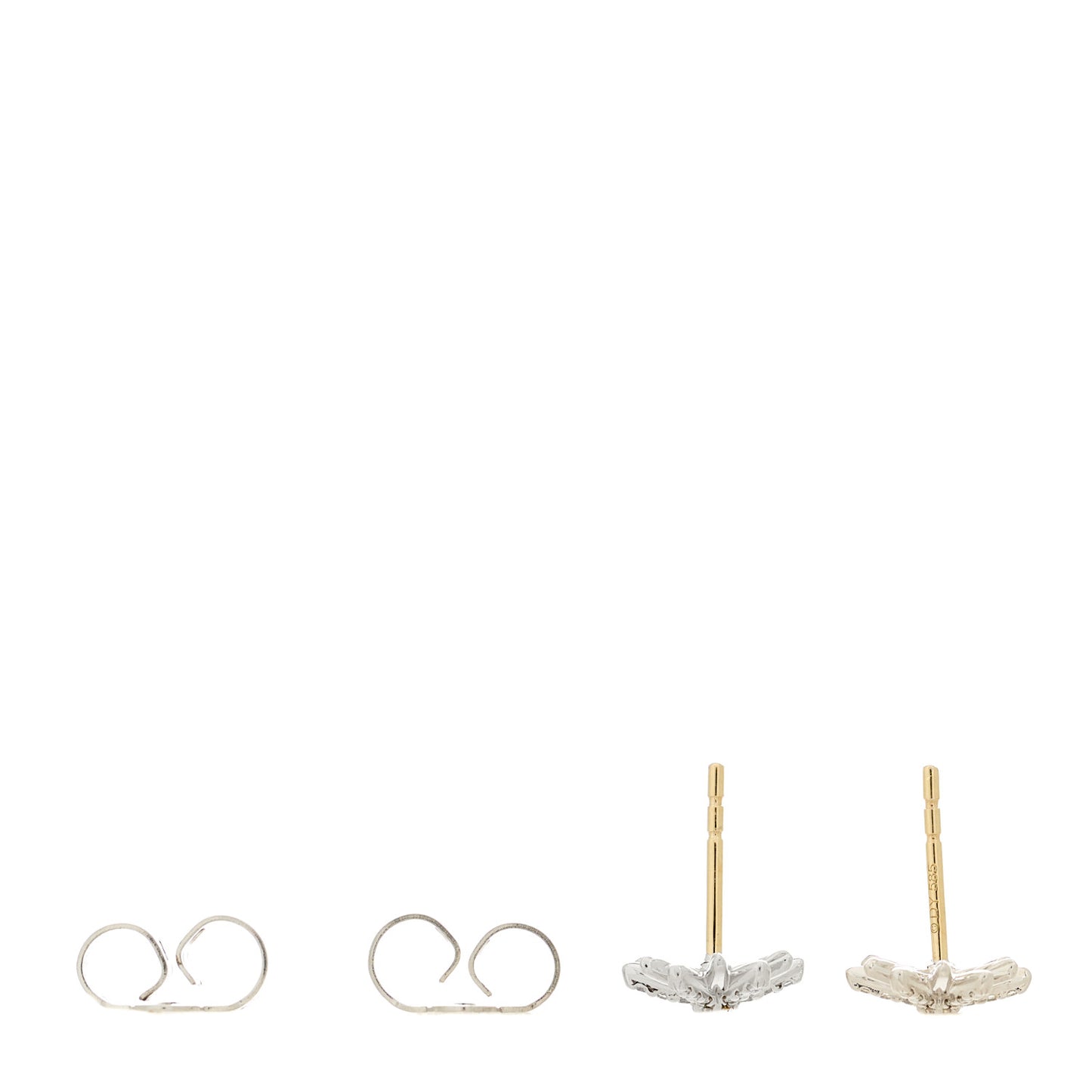 Sterling Silver Diamond 10mm Petite Starburst Earrings