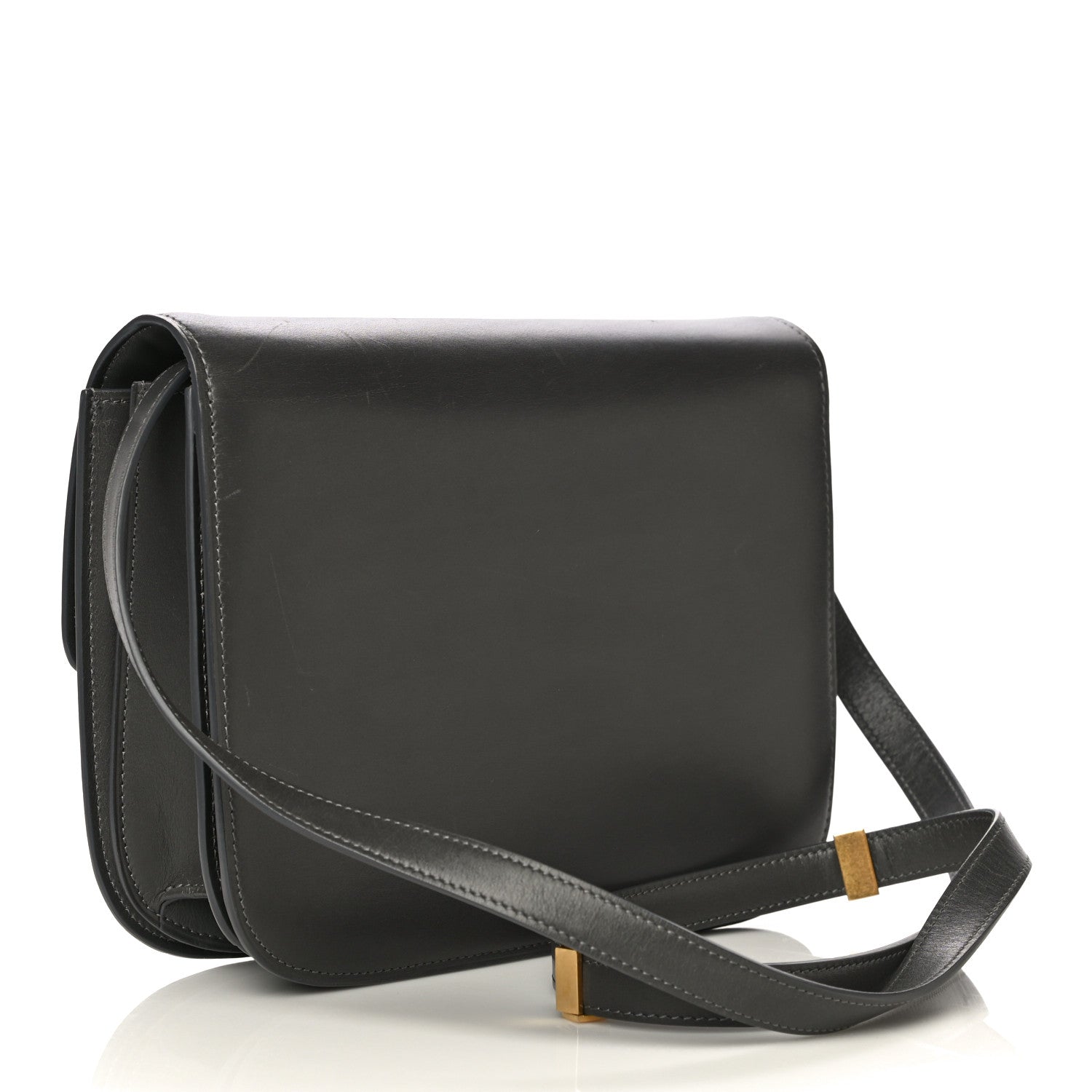 Celine Box Calfskin Medium Classic Box Flap Bag Grey 2 of 36