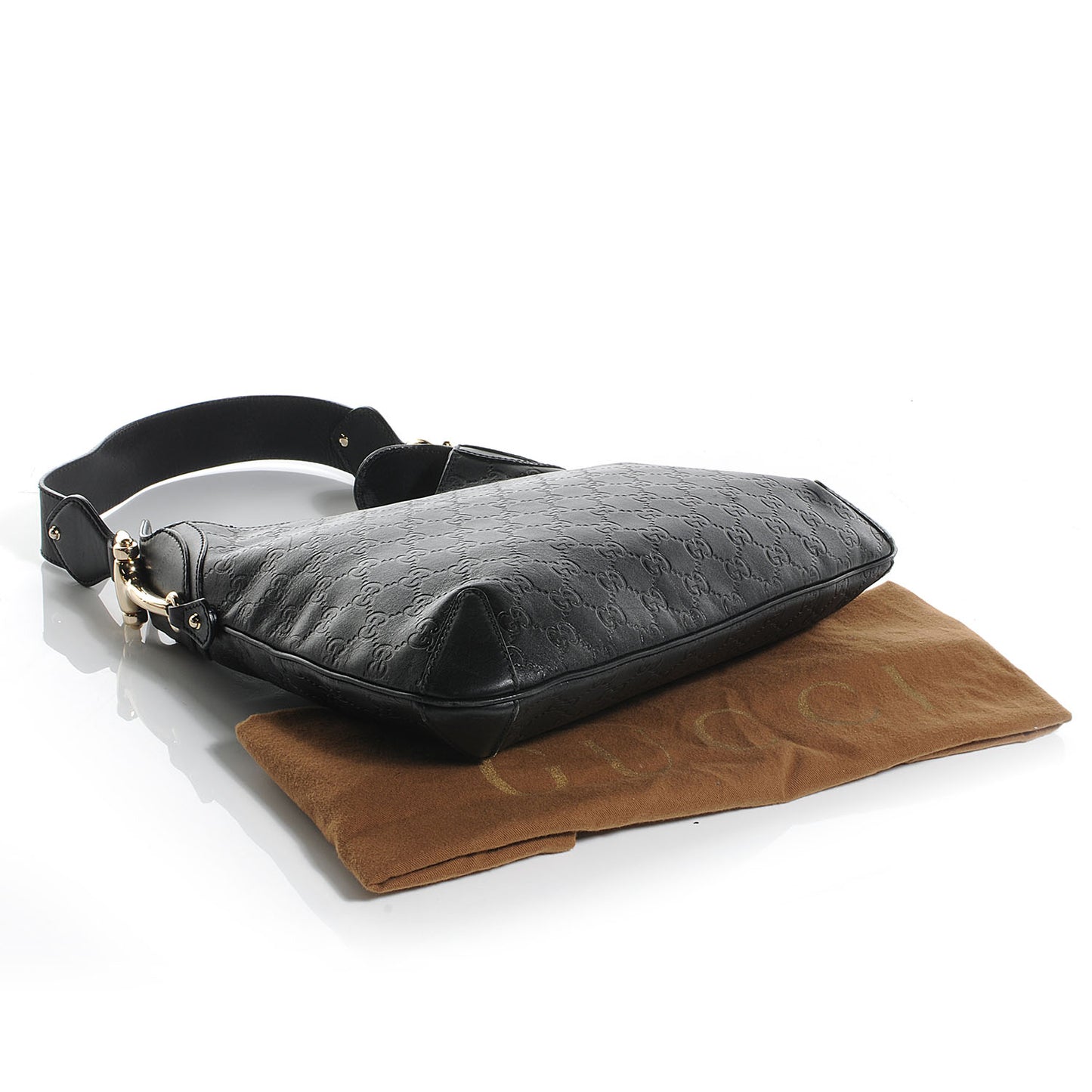 Guccissima Creole Hobo Black