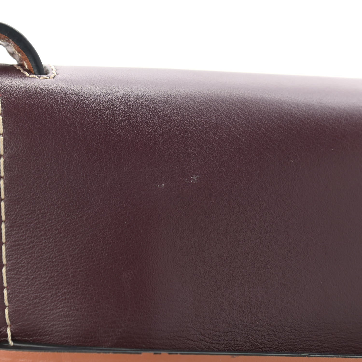 Loewe Calfskin Mini Gate Crossbody Bag Oxblood Tan Taupe 14 of 16