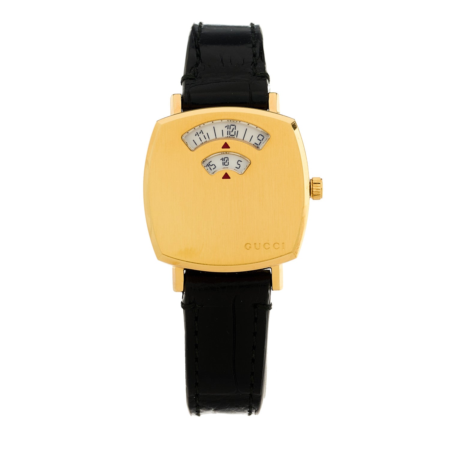 Gucci Stainless Steel Alligator 27mm Grip Quartz Watch Black 1 of 4