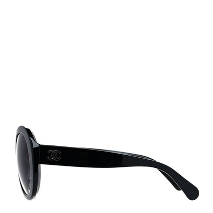 Chanel Oval CC Sunglasses 5372-A Black 3 of 7