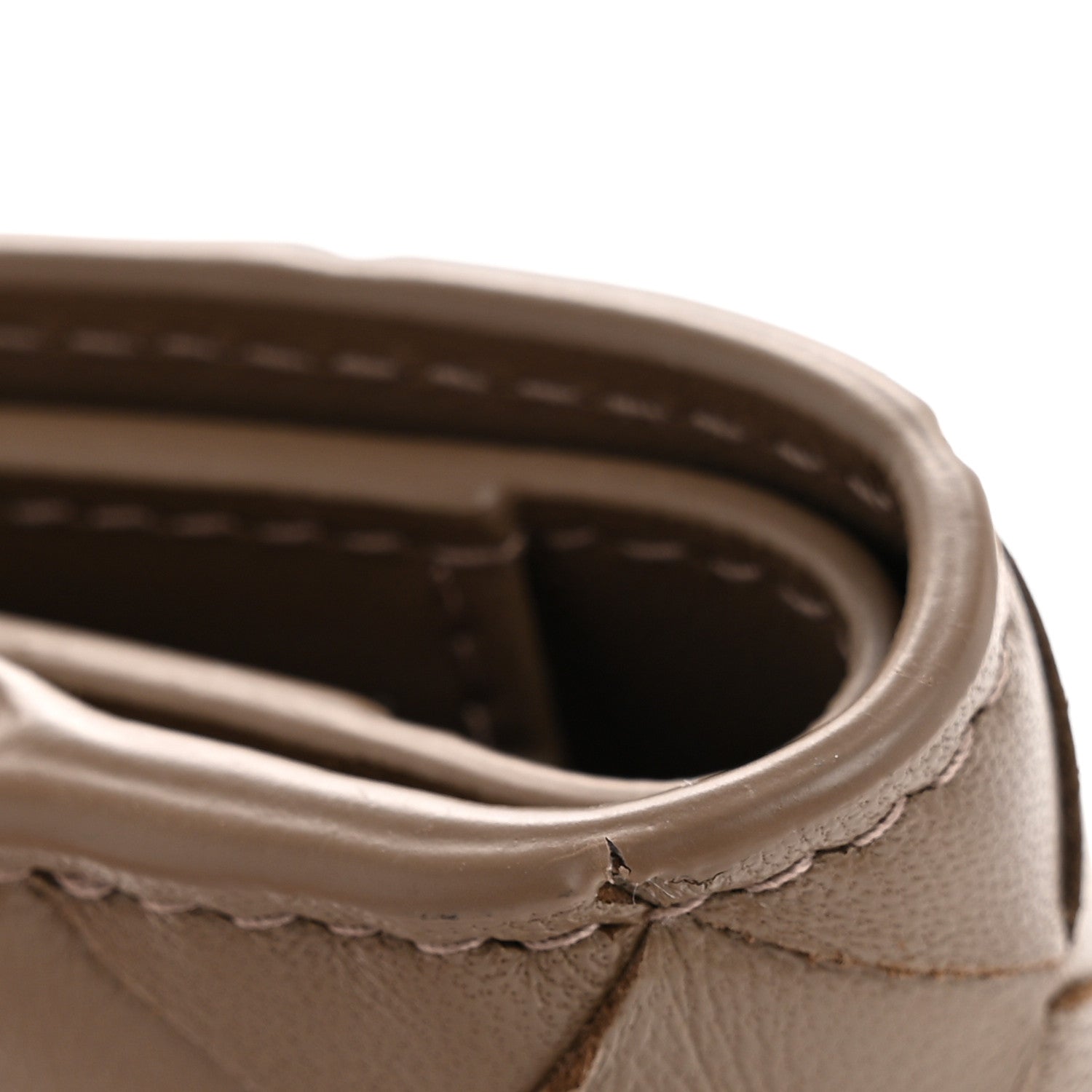 Bottega Veneta Nappa Intrecciato Bifold Zip Wallet Taupe Grey 8 of 8