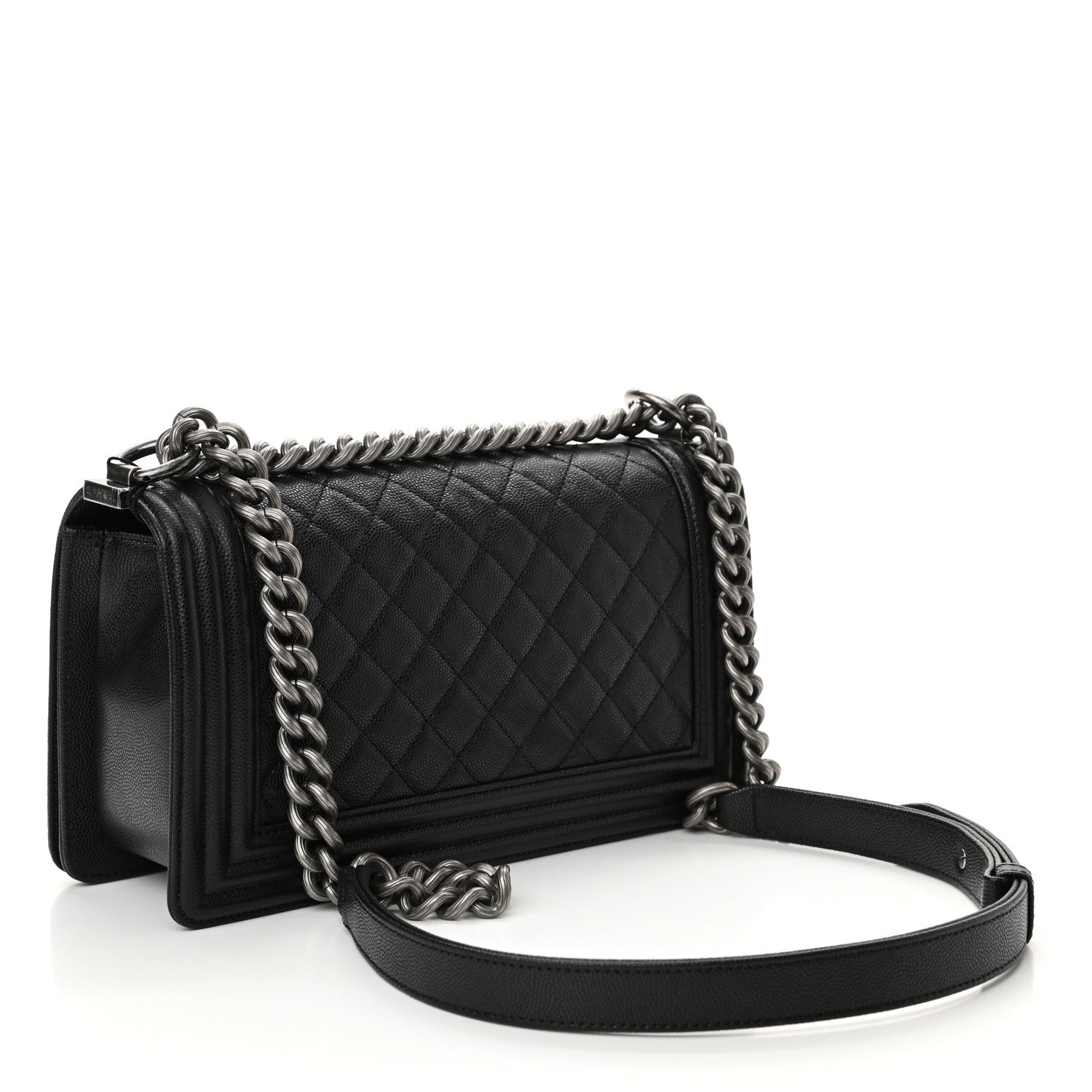 Chanel Caviar Quilted Medium Boy Flap Black 3 of 11