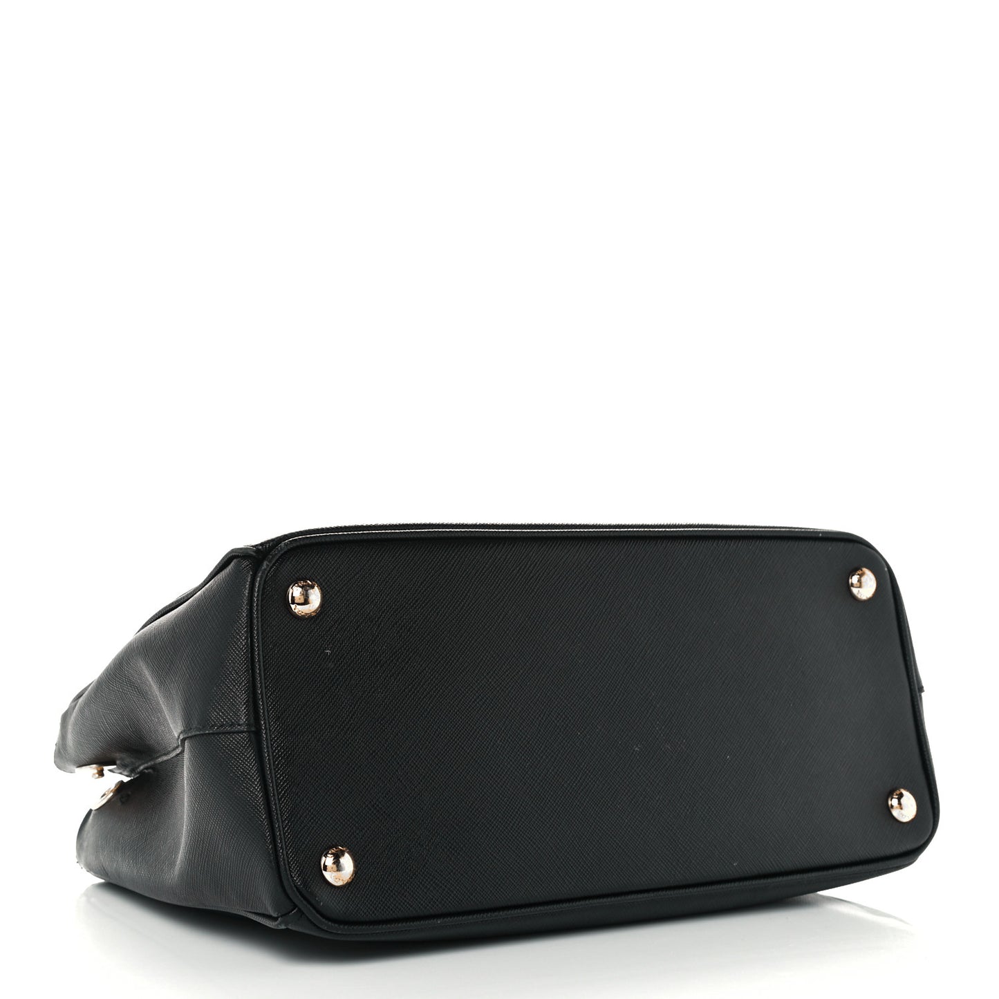 Saffiano Small Galleria Double Zip Tote Black