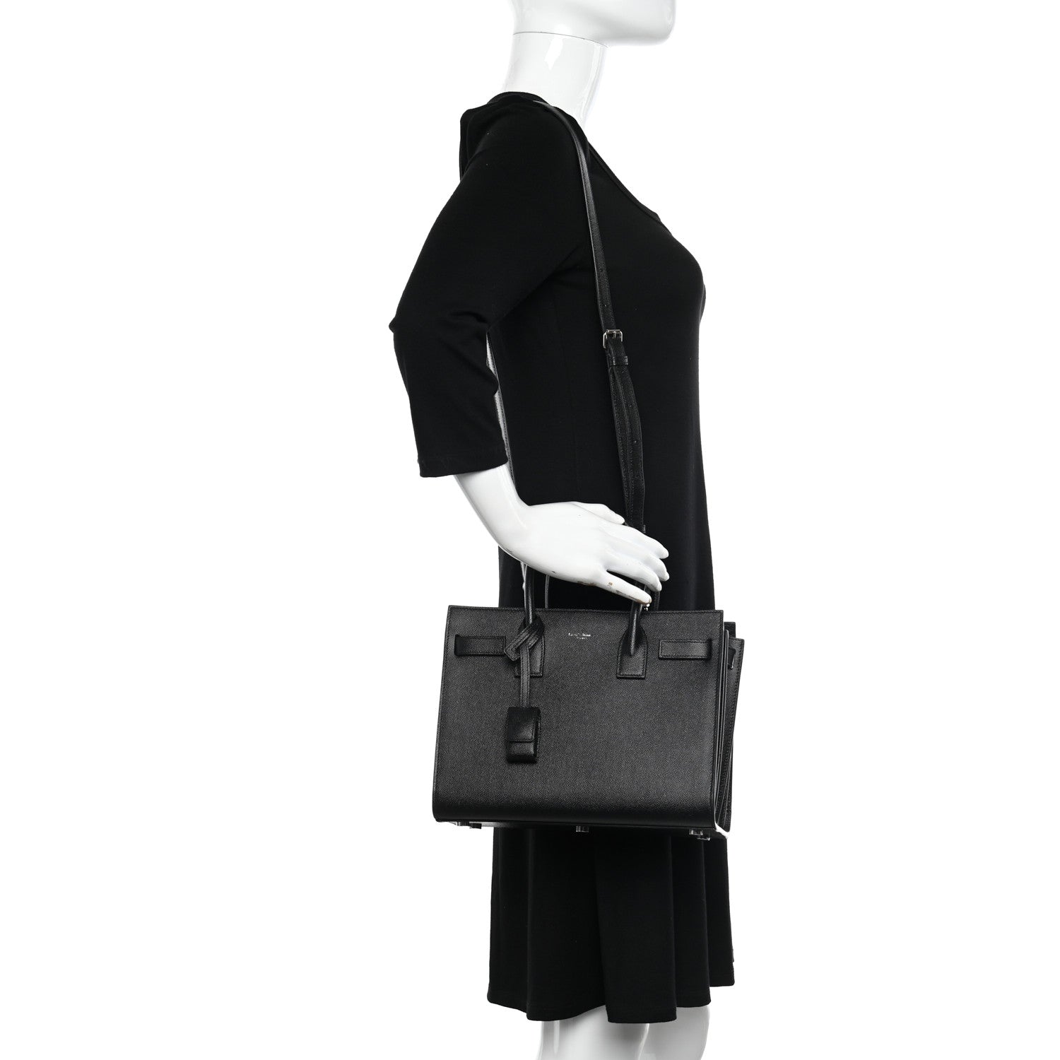 Saint Laurent Grain De Poudre Baby Sac De Jour Black 2 of 10