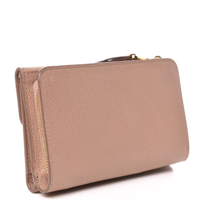 Miu Miu Goatskin Madras Flap Wallet Cammeo 3 of 16
