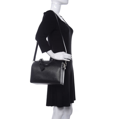 Louis Vuitton Epi Speedy Bandouliere 25 Black 2 of 10