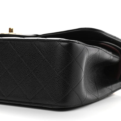 Chanel Caviar Quilted Jumbo Double Flap Black 10 of 11