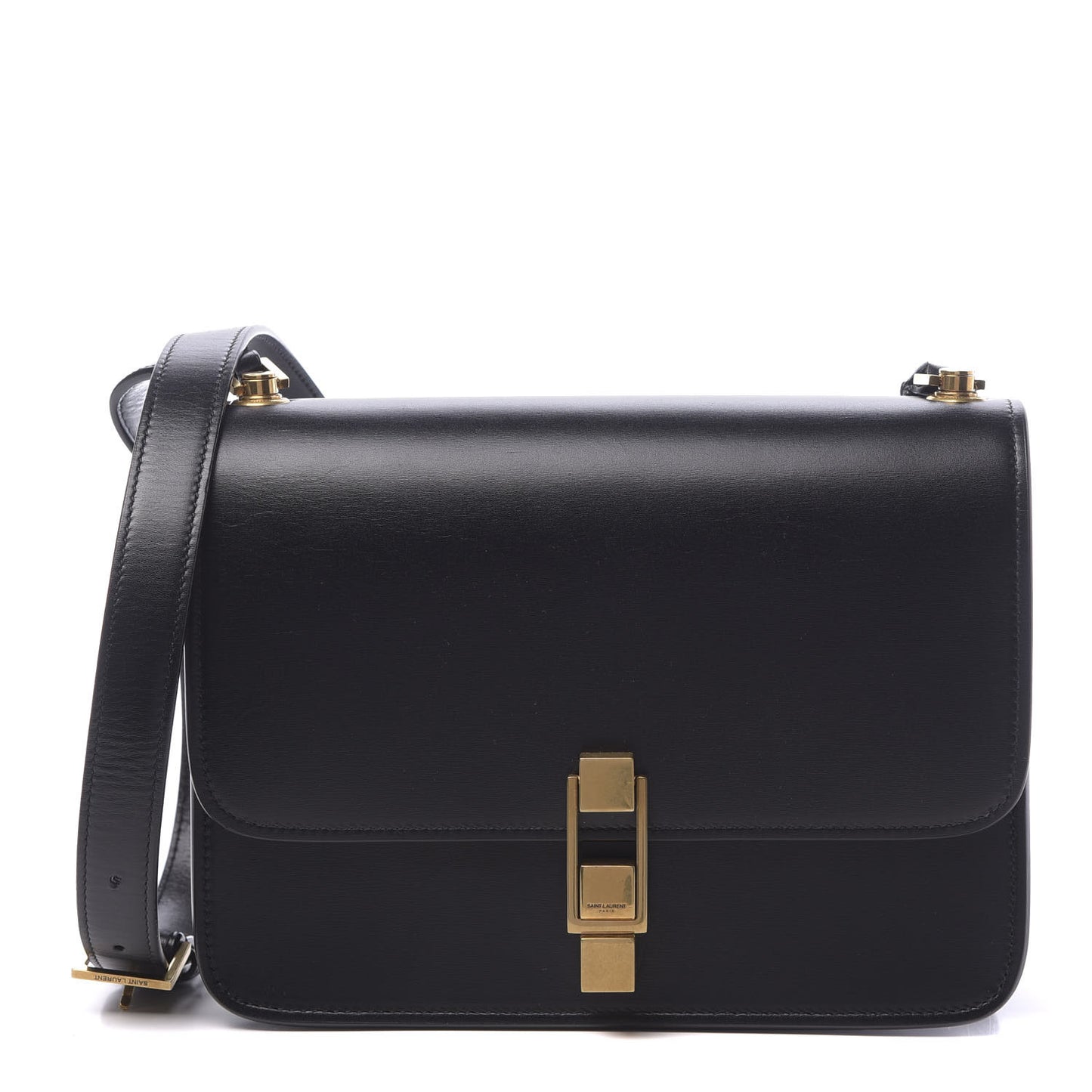 Smooth Calfskin Carre Satchel Black