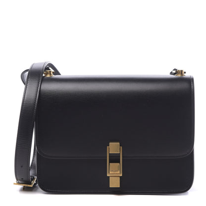 Saint Laurent Smooth Calfskin Carre Satchel Black 1 of 9