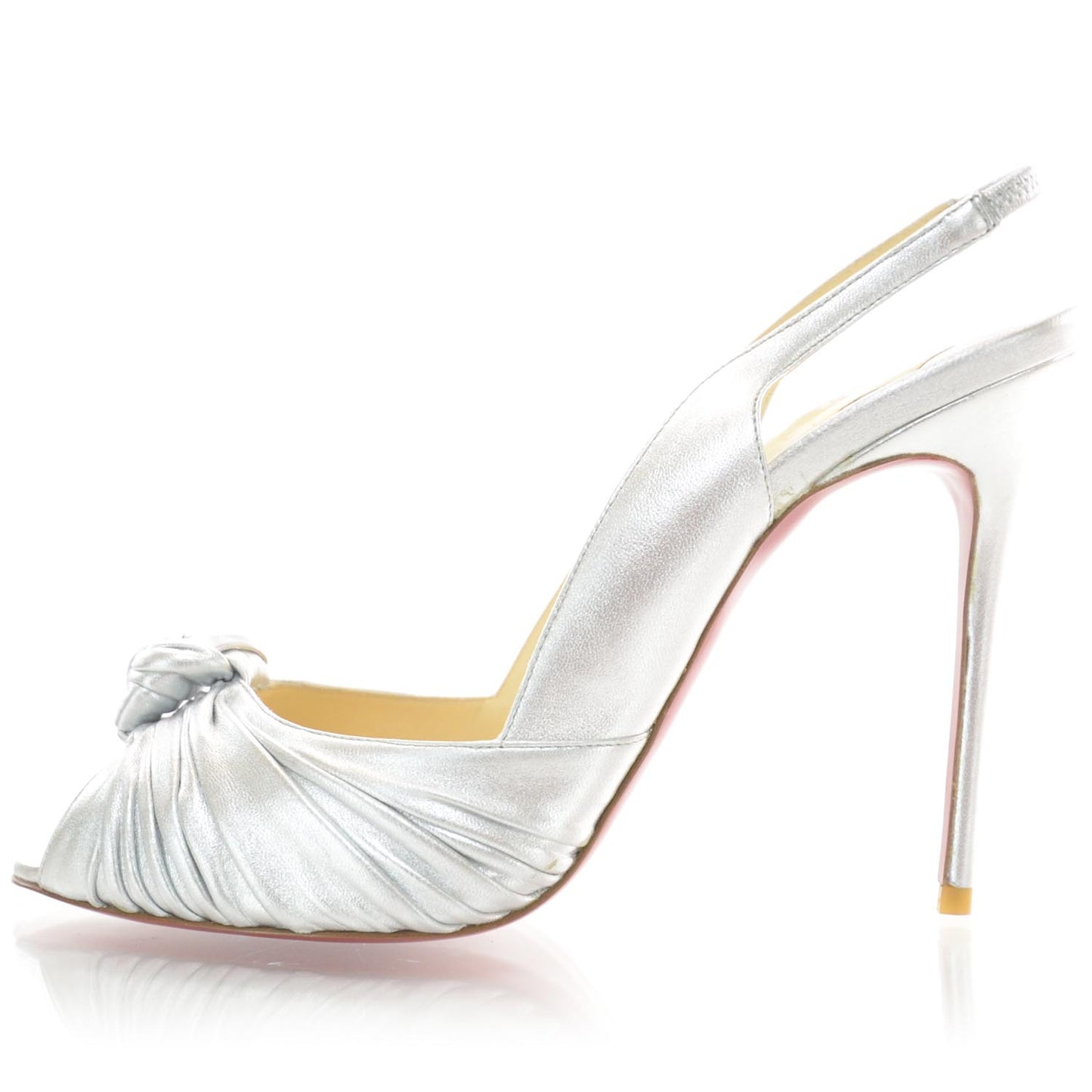 Calfskin Jenny 100 Pumps 41 Silver