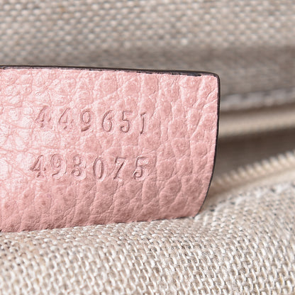 Gucci Dollar Calfskin GG Charm Dome Satchel Soft Pink 9 of 9
