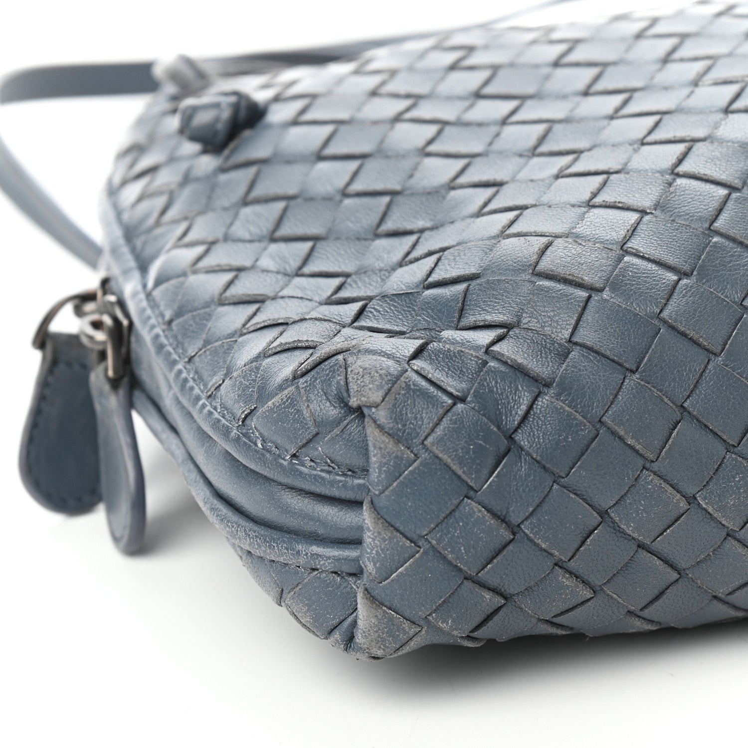 Bottega Veneta Nappa Intrecciato Pillow Crossbody Messenger Baltic Blue 7 of 8