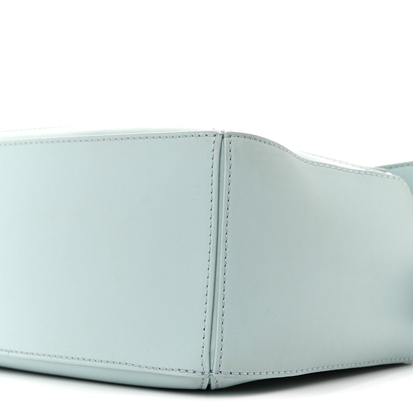 Grained Calfskin Small Puzzle Bag Aquamarine