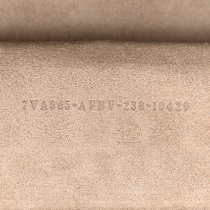 Fendi Recycled Fabric Jacquard Vitello King FF 1974 Baguette Soft Trunk Tobacco Moro Sand 6 of 10