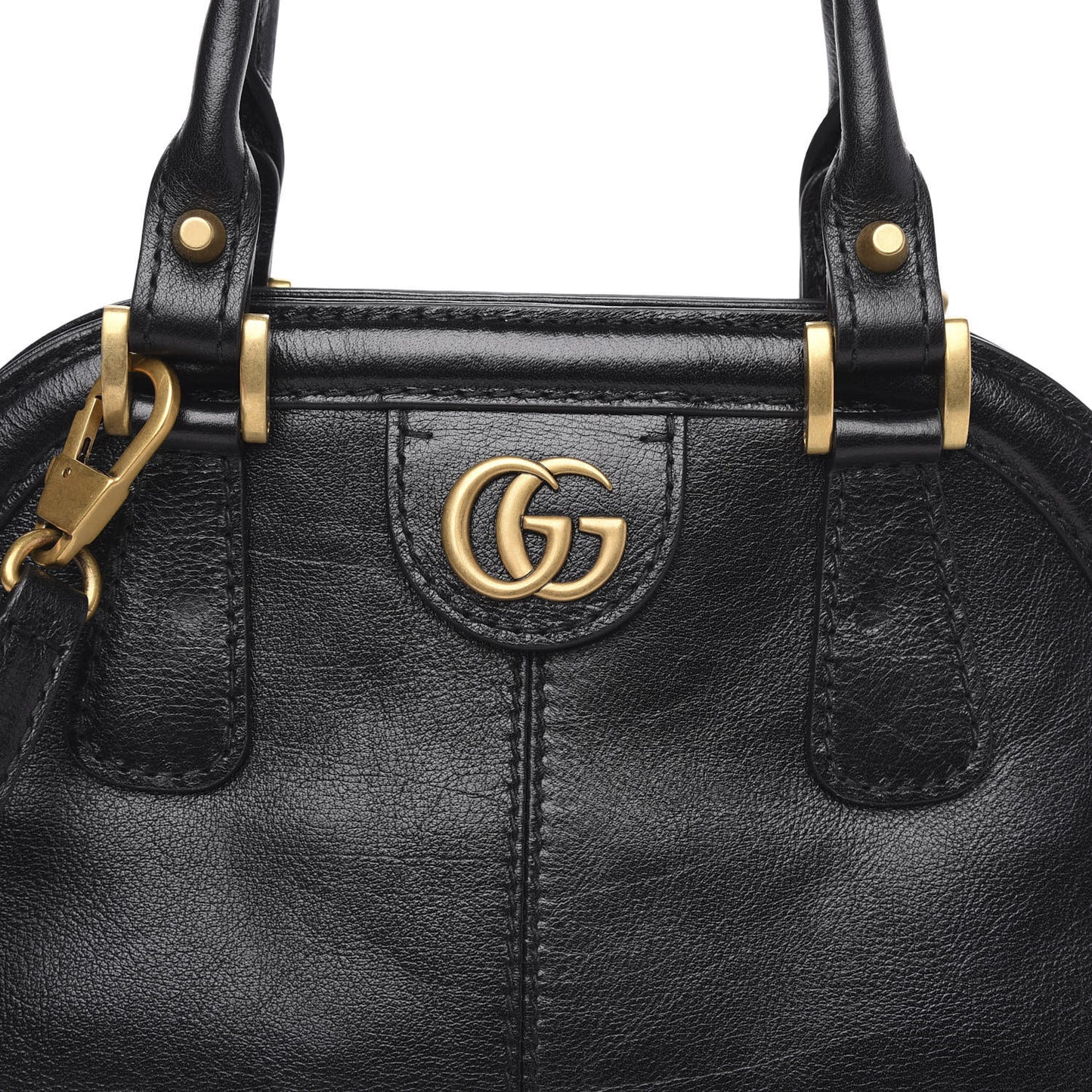 Calfskin Medium Re(Belle) Top Handle Bag Black