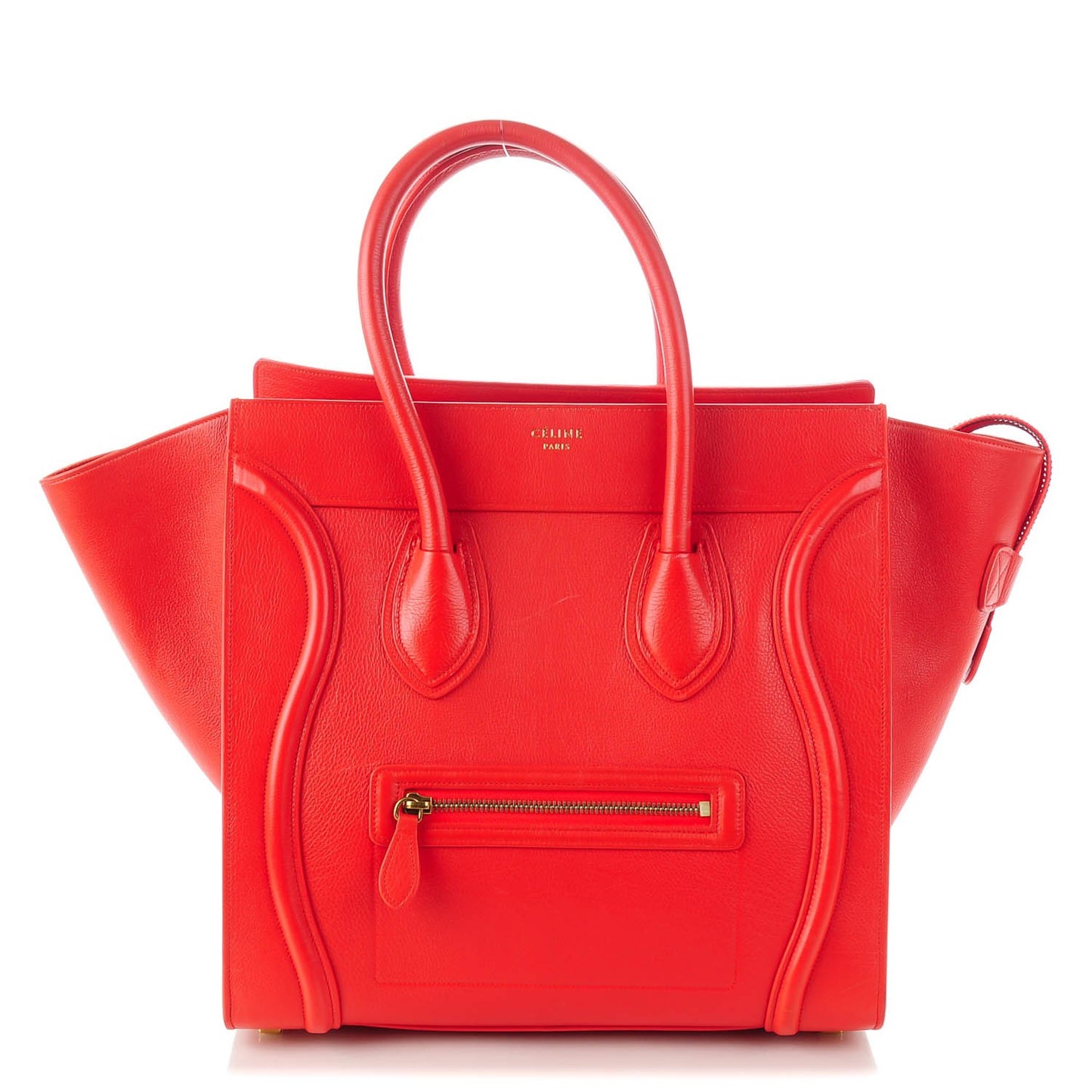 Baby Calfskin Mini Luggage Vermillion