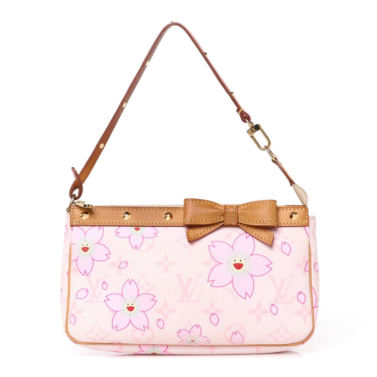Monogram Cherry Blossom Pochette Accessories Pink