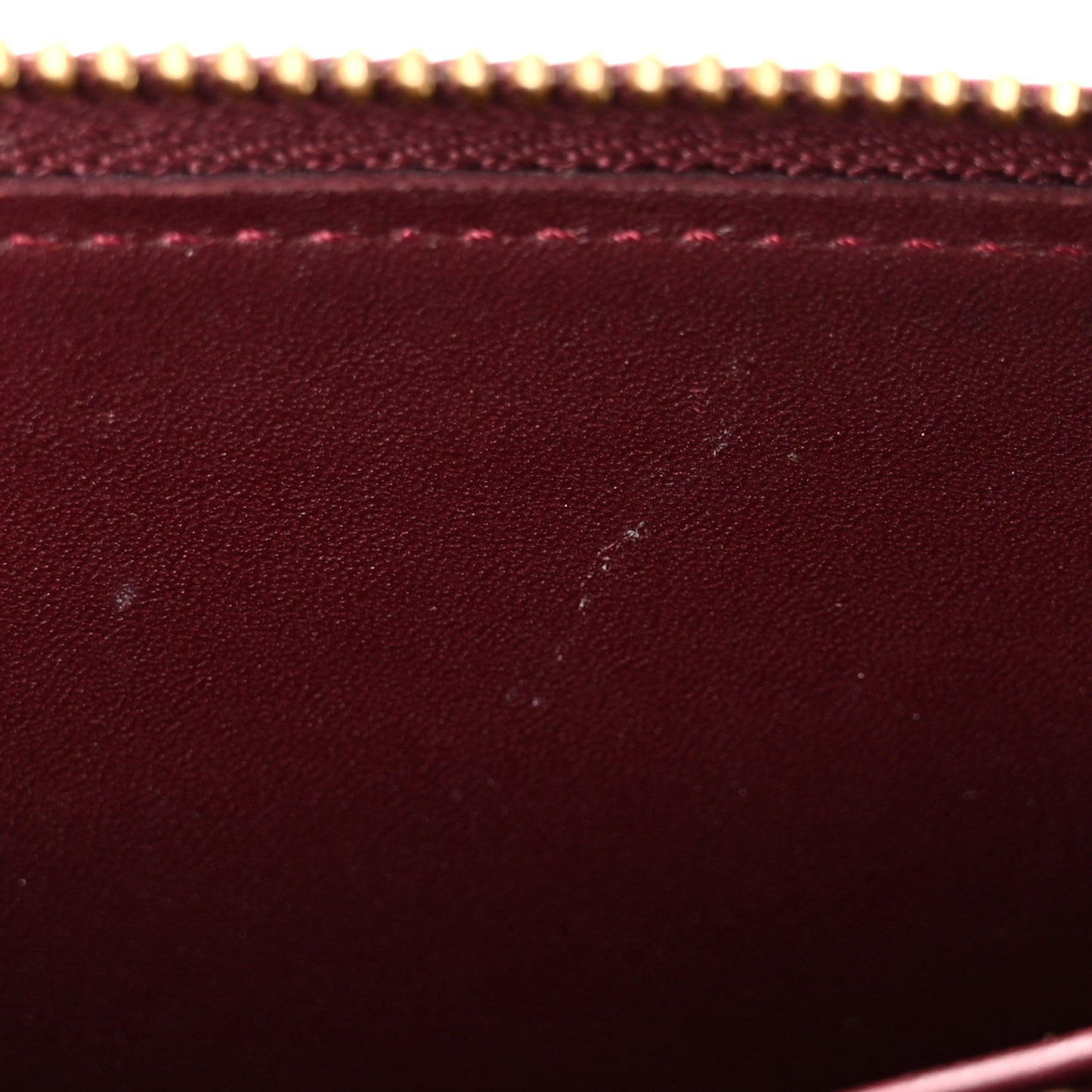 Vernis Leopard Zippy Wallet Rouge Fauviste