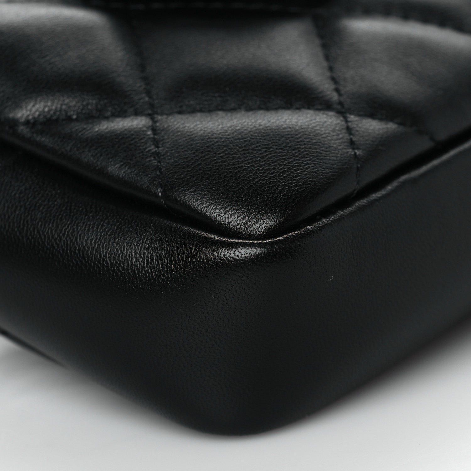 Chanel Lambskin Quilted Waist Bag With Pouch Black 9 of 10