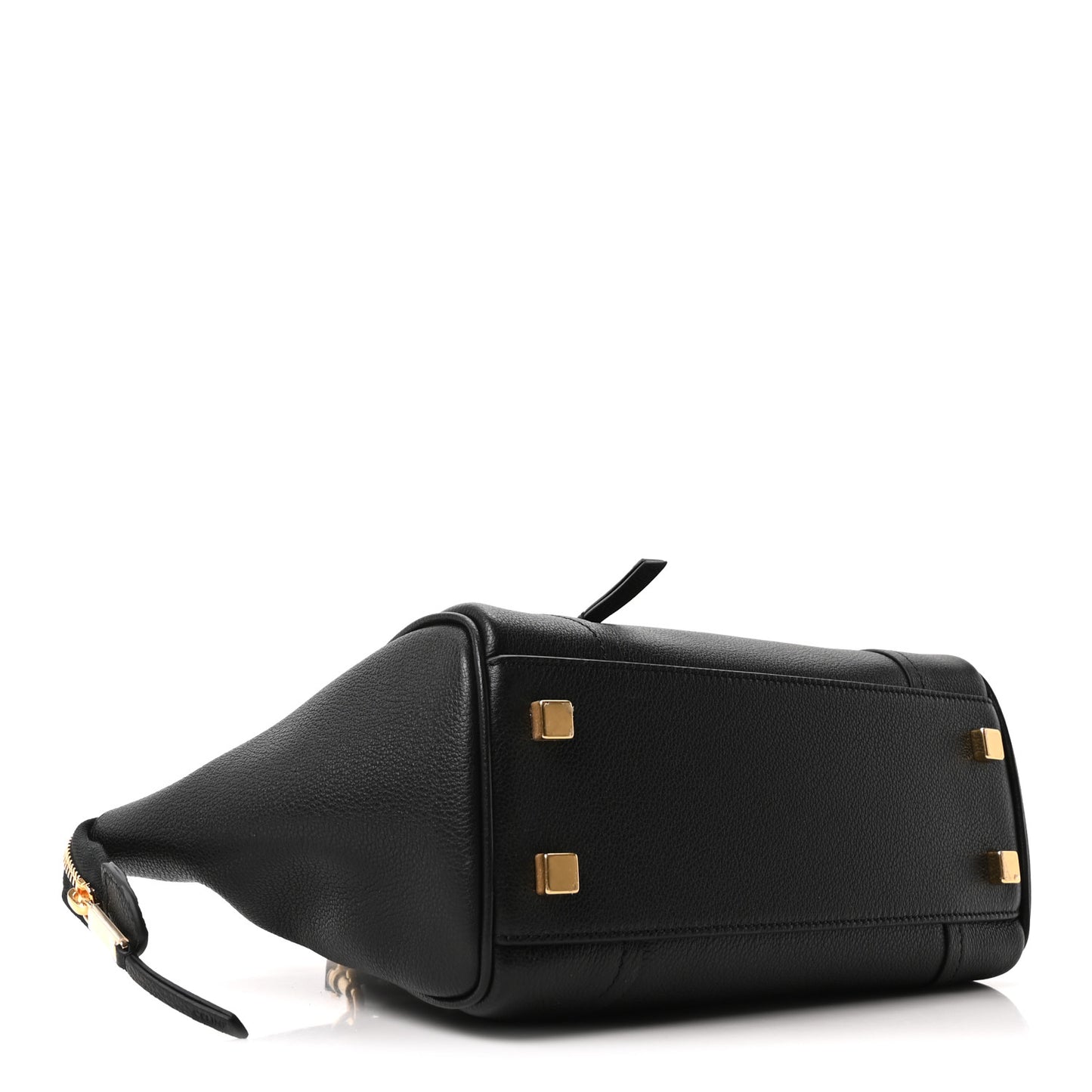 Grained Calfskin Little New Luggage Black