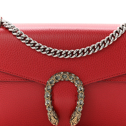 Gucci Dollar Calfskin Swarovski Crystal Small Dionysus Shoulder Bag Hibiscus Red 15 of 19