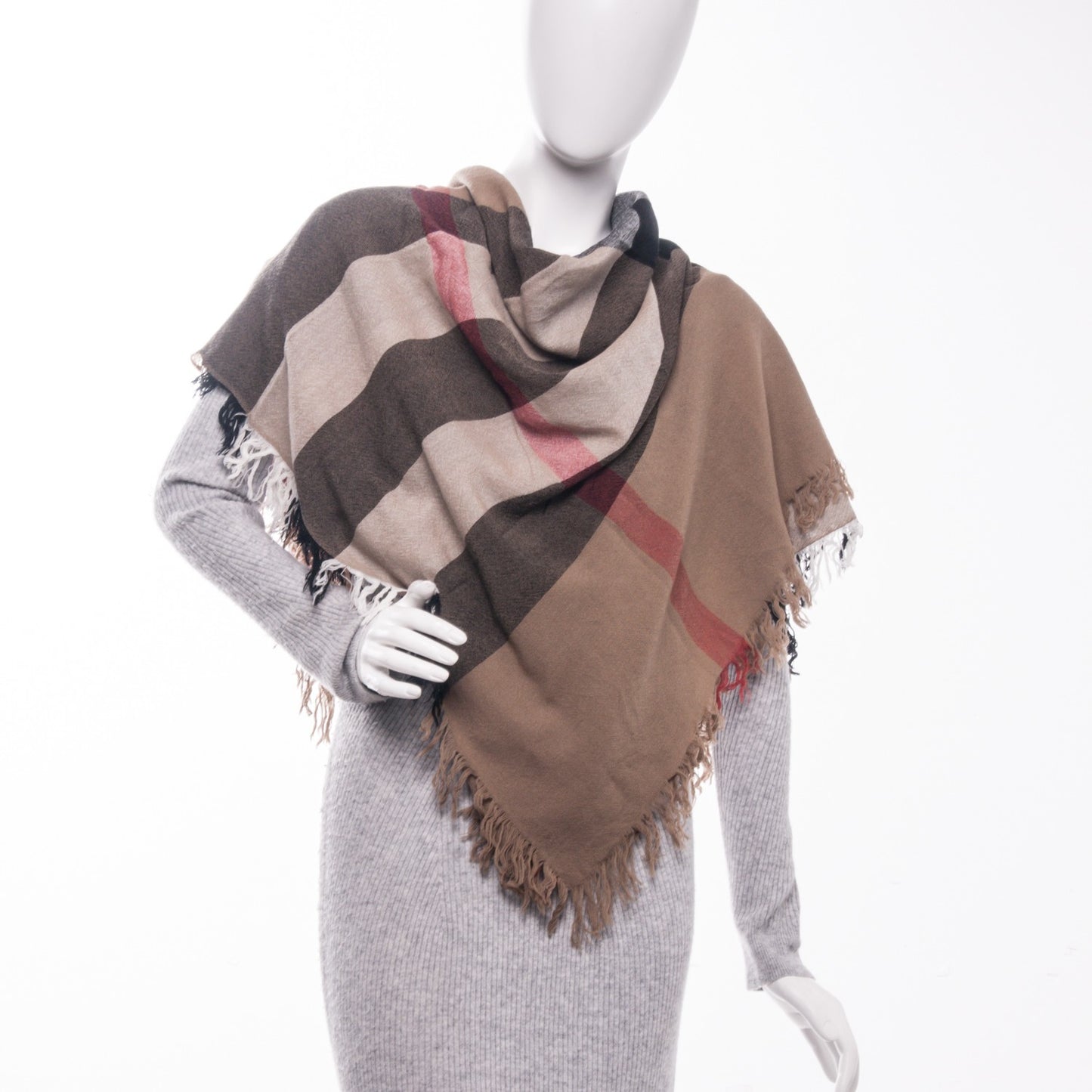 Merino Wool House Check Scarf
