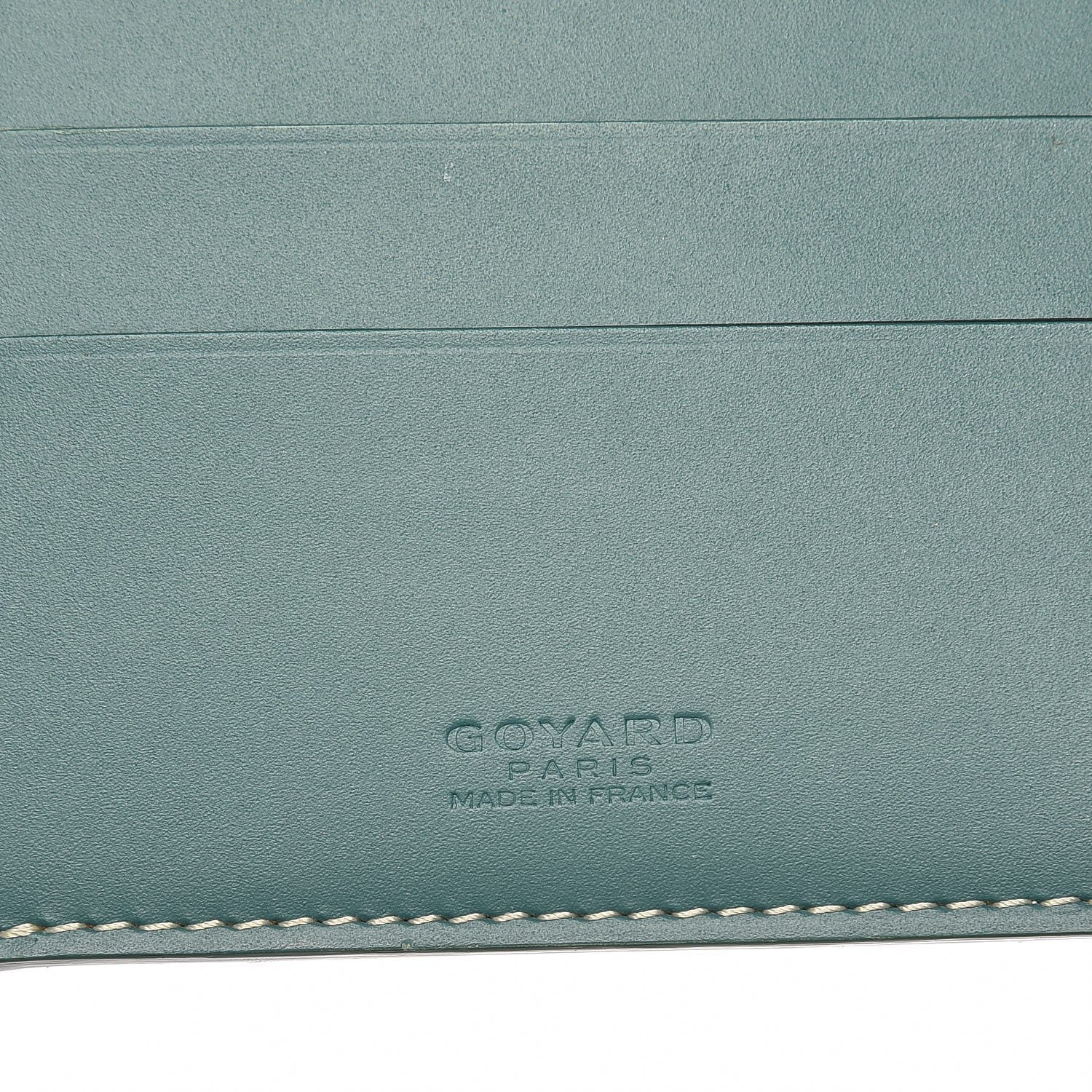 Goyard Chevron Bifold Wallet Green 6 of 7