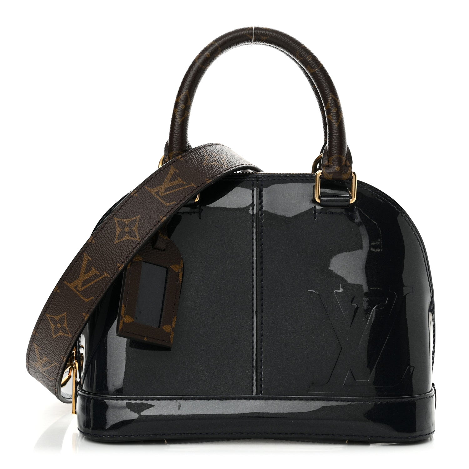 Louis Vuitton Patent Monogram Alma BB Marine 1 of 15