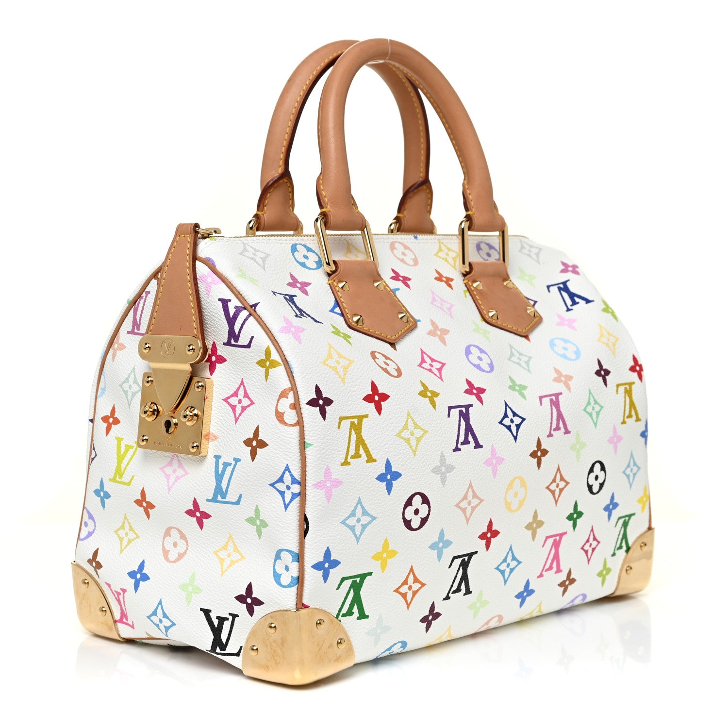 Louis Vuitton Monogram Multicolor Speedy 30 White 3 of 13