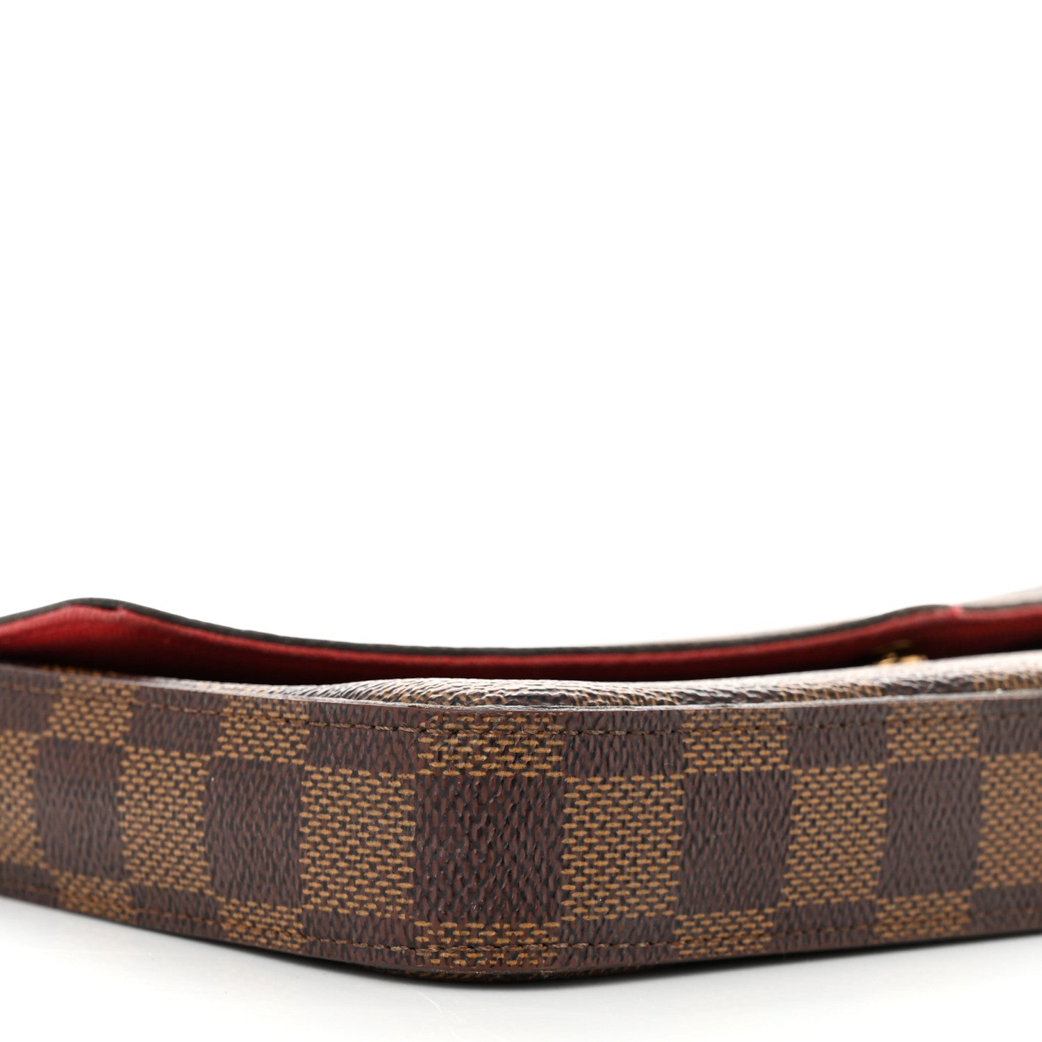 Louis Vuitton Damier Ebene Pochette Felicie Chain Wallet 11 of 15