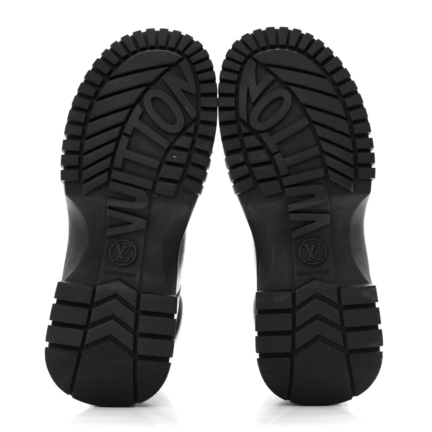 Louis Vuitton Calfskin Patent Monogram Ruby Flat Ranger Boots 39 Black 5 of 12