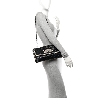 Chanel Lambskin East West Mademoiselle Flap Black 2 of 10