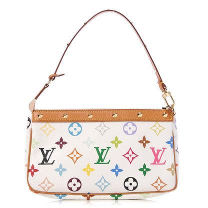 Louis Vuitton Monogram Multicolor Pochette Accessories White 1 of 7