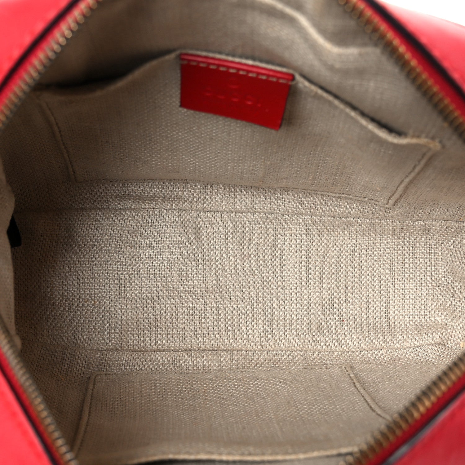Gucci Calfskin Web Small Webby Bee Shoulder Bag Red 5 of 11