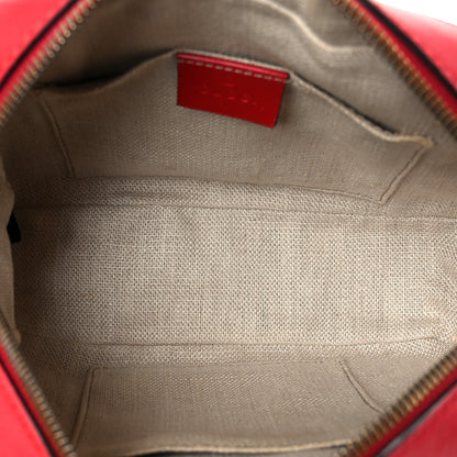 Gucci Calfskin Web Small Webby Bee Shoulder Bag Red 5 of 11