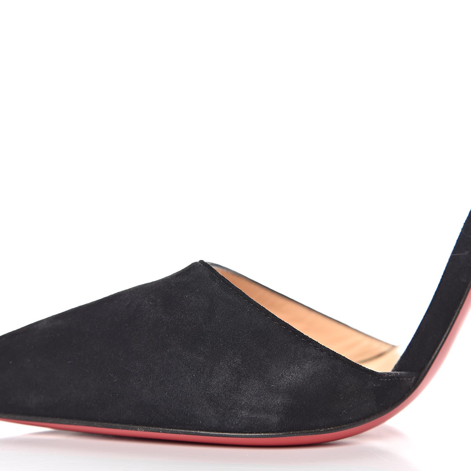 Christian Louboutin Veau Velours Harler 100 Ankle Strap Pumps 40 Black 10 of 13