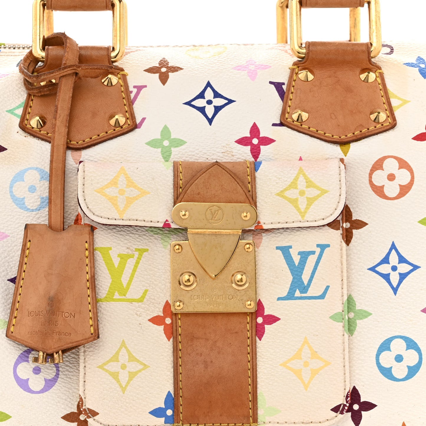 Monogram Multicolor Speedy 30 White