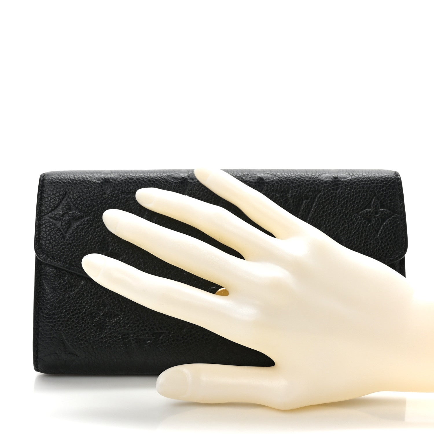Louis Vuitton Empreinte Sarah Wallet NM Black 2 of 6