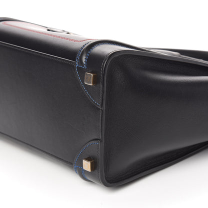 Celine Smooth Calfskin Multicolor Double Stitching Micro Luggage Black 6 of 10