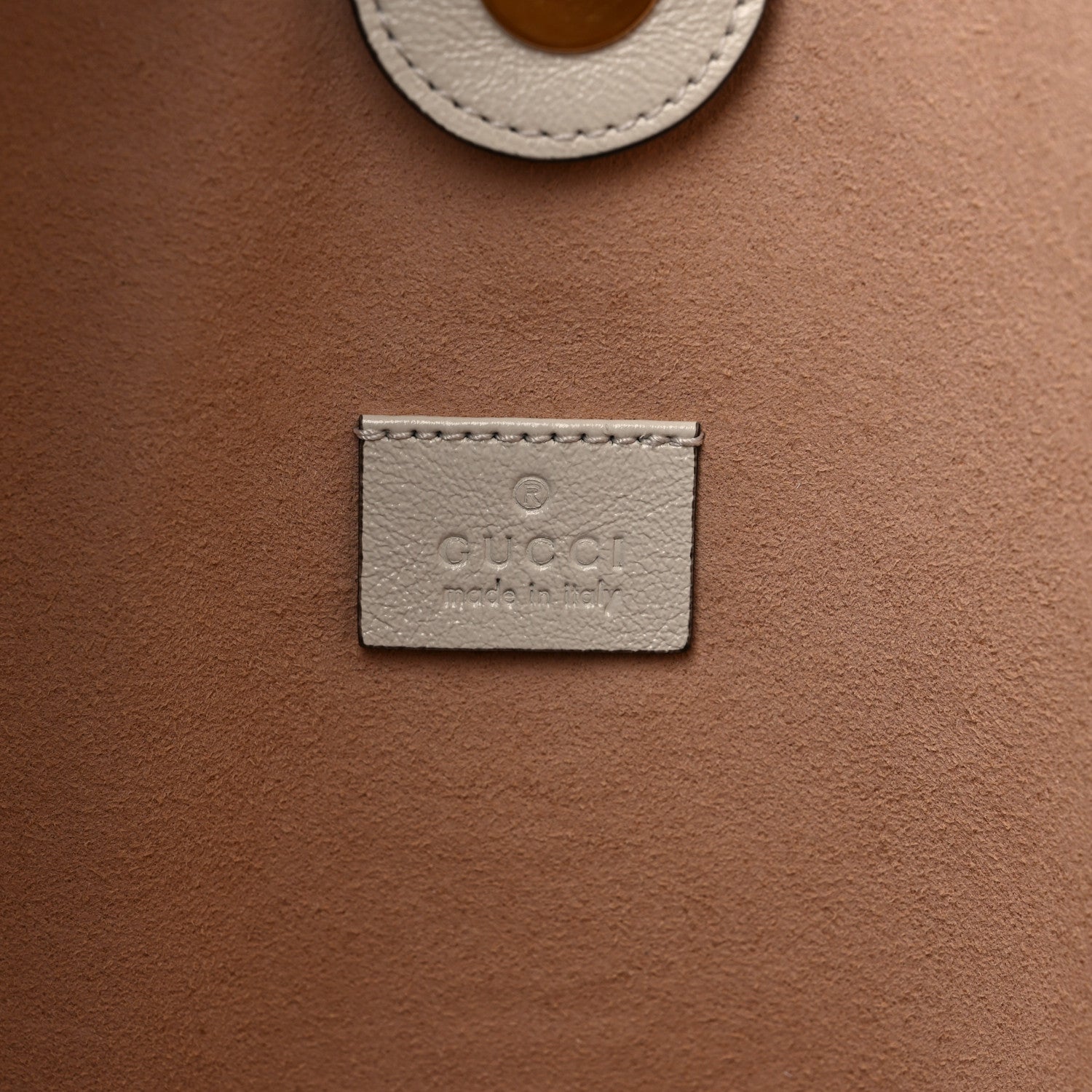 Gucci Suede Calfskin Large Rajah Chain Tote White 7 of 10