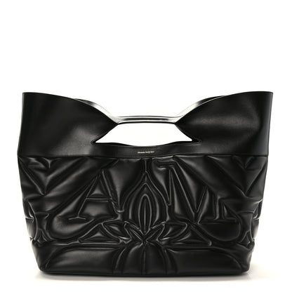 Alexander McQueen Calfskin Quilted Large The Bow Bag Black 3 of 9
