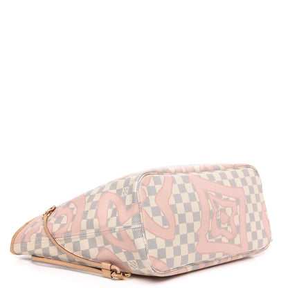 Louis Vuitton Damier Azur Tahitienne Neverfull MM 4 of 11