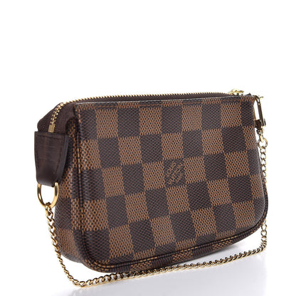 Louis Vuitton Damier Ebene Mini Pochette Accessories 3 of 8