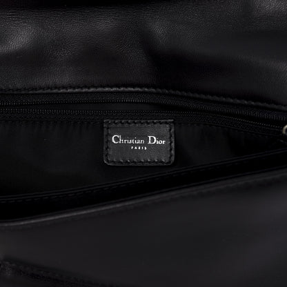 Christian Dior Leather Perforated Trailer Trash Handbag Black 5 of 14