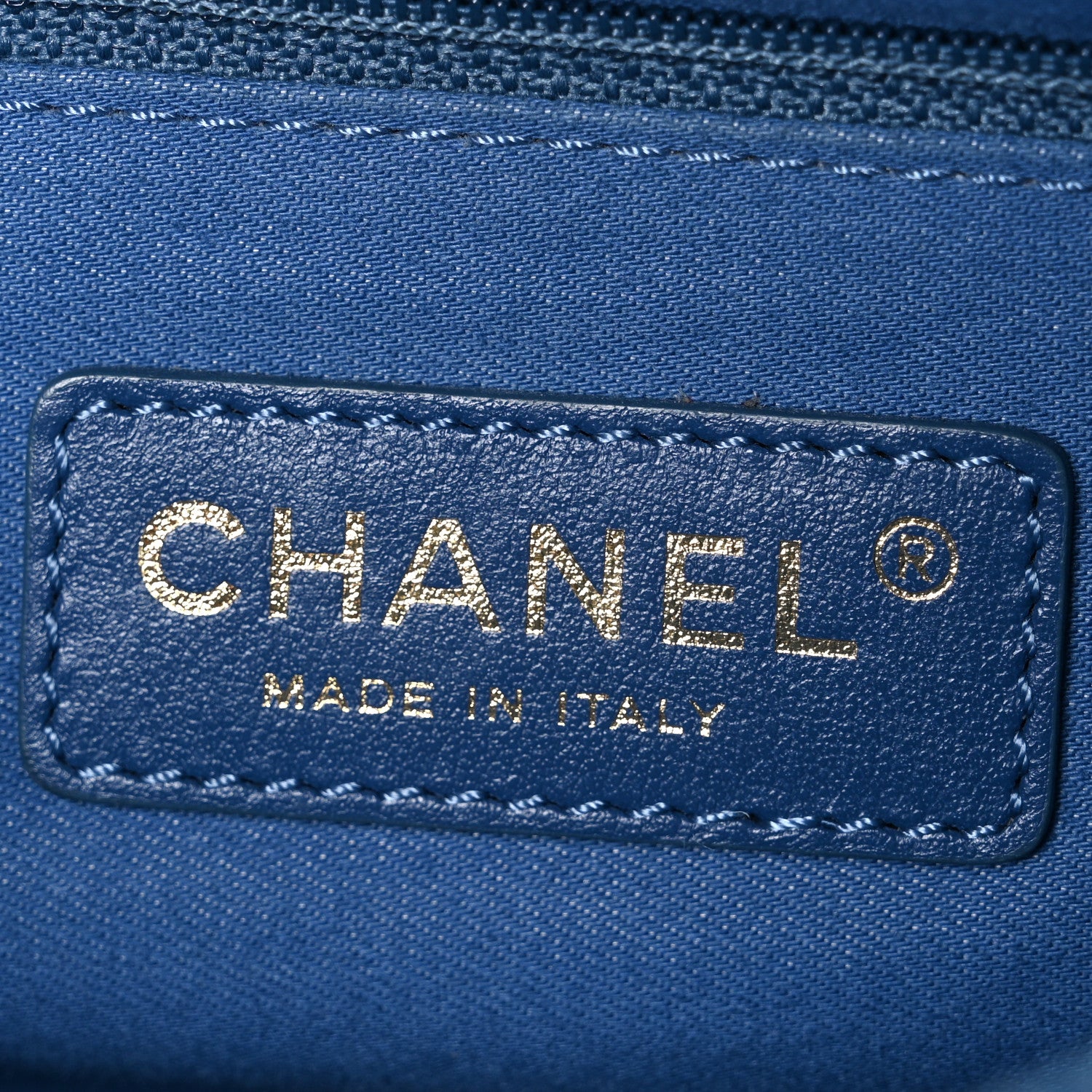 Chanel Denim Quilted Denim Large Mood Flap Blue Multicolor 6 of 10