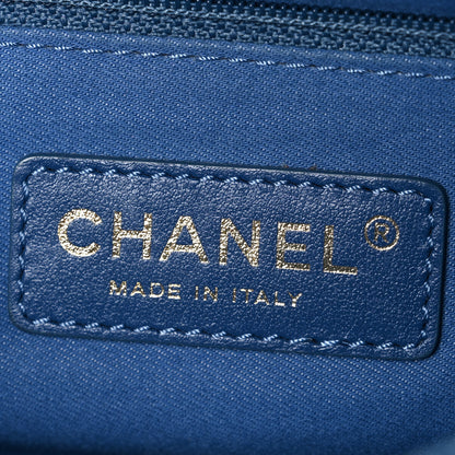 Chanel Denim Quilted Denim Large Mood Flap Blue Multicolor 6 of 10