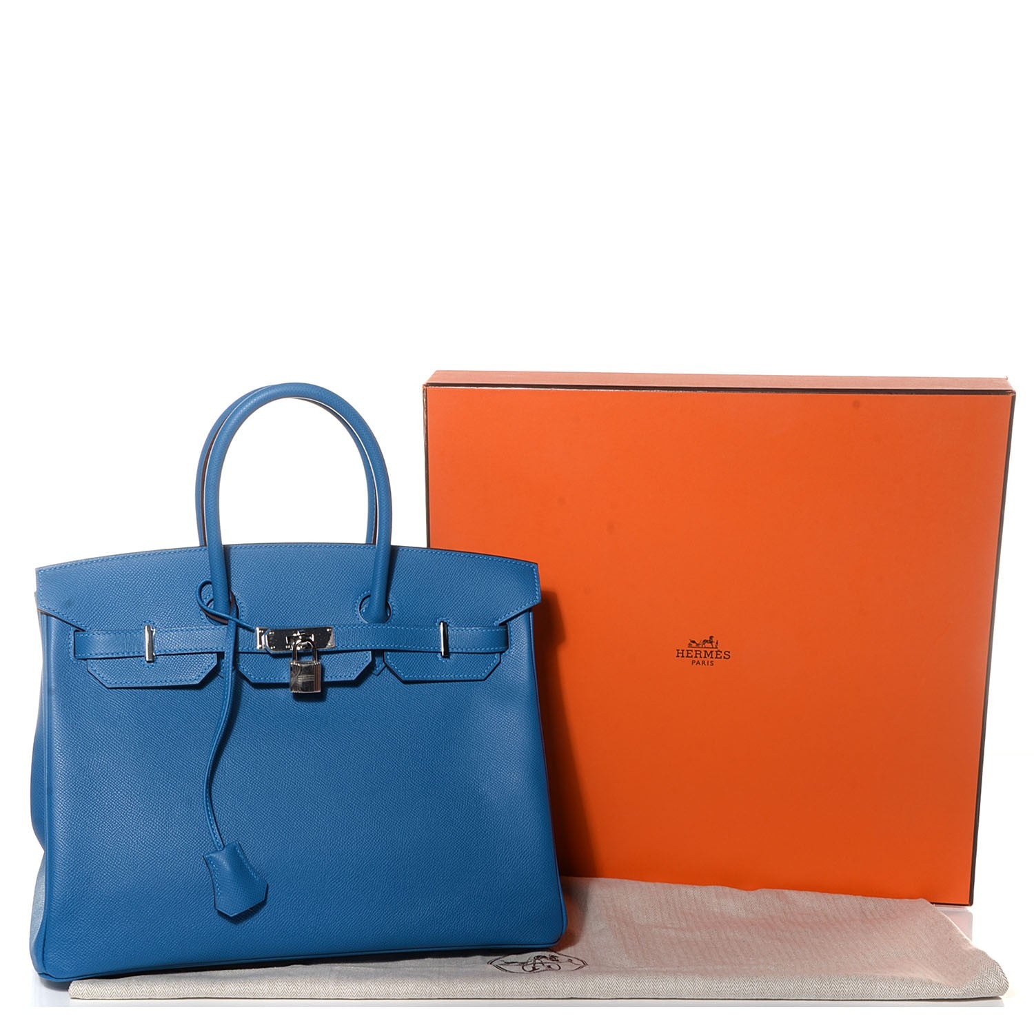 Hermes Epsom Birkin 35 Mykonos 8 of 24