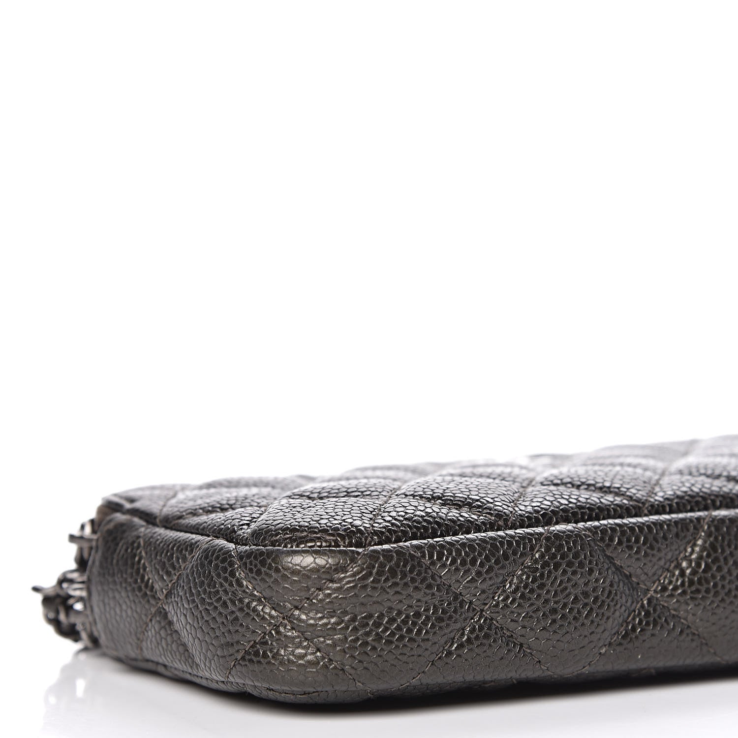 Chanel Caviar Quilted Small Clutch With Chain Dark Charcoal 15 of 17